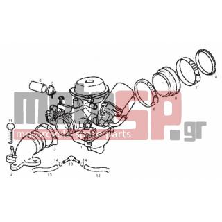 Derbi - GP1 250CC E2 2006 - Κινητήρας/Κιβώτιο Ταχυτήτων - CARBURETOR - CM147102 - ΒΕΛΟΝΑ ΚΑΡΜΠ FLY 50150/LIBERTY125 RST