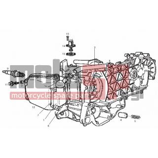 Derbi - GP1 250CC E2 2006 - Engine/Transmission - bypass pipe - 434541 - ΒΙΔΑ M6X16 SCOOTER CL10,9