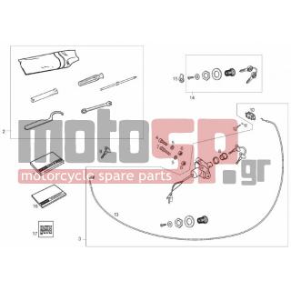 Derbi - GP1 250CC LOW SEAT 2007 - Body Parts - Accessories - 23060 - Παξιμάδι M6100