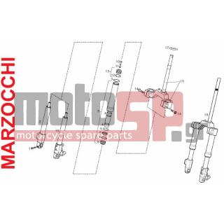 Derbi - GP1 50CC RACE E2 2005 - Suspension - FRONT FORK MARZOCCHI - 00G00212001 - ΠΙΡΟΥΝΙ DERBI GP1 50 05΄