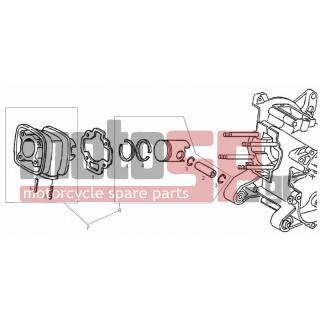 Derbi - GP1 50CC RACE E2 2005 - Engine/Transmission - Cylinder - Piston - 8335990004 - Συγκρ. έμβ. πείρ.