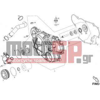 Derbi - GPR 125 4T E3 2010 - Engine/Transmission - Cover of the clutch - 414838 - ΒΙΔΑ M6x35