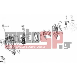 Derbi - GPR 125 4T E3 2010 - Engine/Transmission - flywheel Magneto - 26006001 - Παξιμάδι