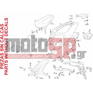 Derbi - GPR 125 4T E3 2010 - Body Parts - Saddle - 866701 - Λαστιχάκι σέλας
