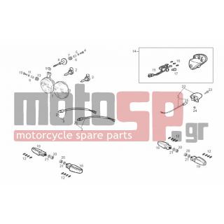 Derbi - GPR NUDE-NUDE SPORT 125CC 2004 - Electrical - front lamp - 00H01003951 - ΚΑΛΩΔΙΩΣΗ ΦΑΝΟΥ ΠΙΣΩ RS 50