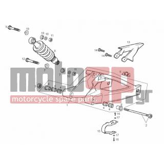 Derbi - GPR RACING-R 125cc E2 2005 - Suspension - Rear fork - Shock Absorbers - 16041301 - Βίδα