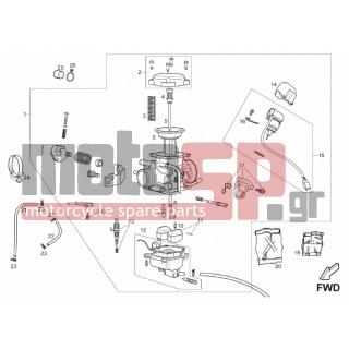 Derbi - MULHACEN 125CC 4T E3 2009 - Engine/Transmission - CARBURETOR - CM140208 - Βελόνα