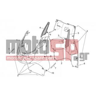 Derbi - RAMBLA 300 E3 2010 - Body Parts - Bodywork FRONT - apron ext. - AP8150423 - ΒΙΔΑ
