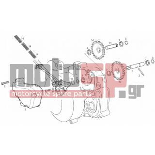 Derbi - SENDA R X-RACE E2 2007 - Engine/Transmission - Pump oil - 847182 - Δακτύλιος ασφαλείας D8