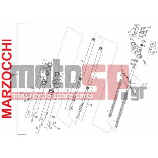 Derbi - SENDA R X-RACE E2 2009 - Suspension - FRONT FORK MARZOCCHI - 4635 - ***VITE TESTA ALLEN 6M100X35