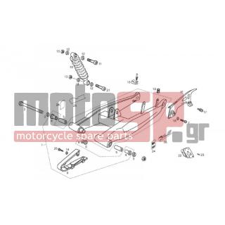 Derbi - SENDA R X-RACE 50 2T E2 2010 - Suspension - Rear fork - Shock Absorbers - 8657120001 - Αυτοκόλλητο