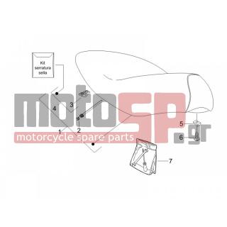 Derbi - SONAR 125 4T 2011 - Body Parts - Saddle / Sit