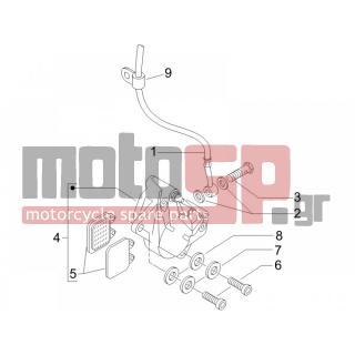 Derbi - SONAR 150 4T 2009 - Brakes - Brake Hose - Brake Support Mounting - 15792 - Βίδα M8x30