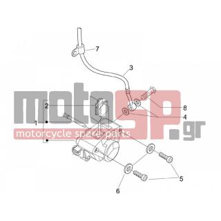 Derbi - SONAR 50 2T 2009 - Brakes - Brake Hose - Brake Support Mounting - 709047 - ΡΟΔΕΛΛΑ