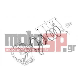 Derbi - VARIANT SPORT 125 4T E3 2012 - Engine/Transmission - Cylinder - 8319740003 - ΠΙΣΤΟΝΙ STD SCOOTER 125 4T E2 CAT.3 ΜΑΝΤ