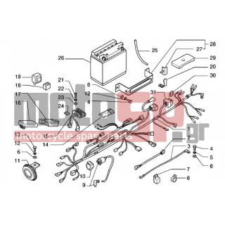 Gilera - COGUAR < 2005 - Electrical - Electrical systems and battery - 584319 - Αυτόματος διακόπτης