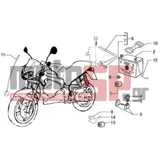 Gilera - DNA 125 < 2005 - Electrical - Battery-automatic switch - 970216 - Καπάκι μπαταρίας