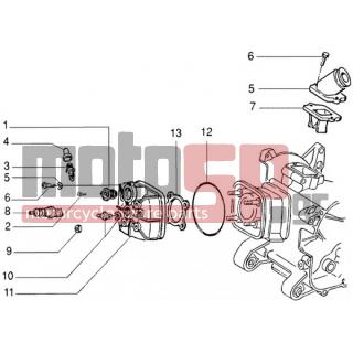 Gilera - DNA 2005 - Engine/Transmission - Head and socket fittings - 82775R - ΒΑΛΒΙΔΑ REED MC2-RUN 50-DNA-INE-T2
