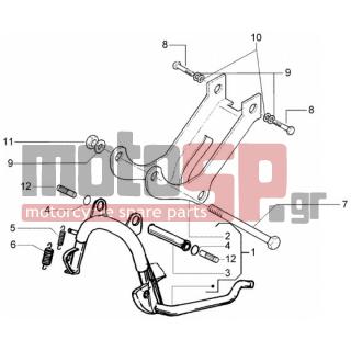 Gilera - DNA 2005 - Frame - Stands - 20108 - Παξιμάδι M8x6,5