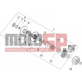 Gilera - DNA 50 2006 - Engine/Transmission - drifting pulley - 487935 - ΚΑΠΕΛΑΚΙ