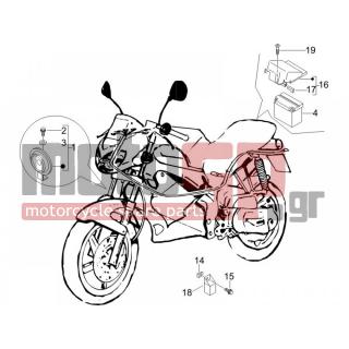 Gilera - DNA 50 2006 - Electrical - Relay - Battery - Horn - CM071808 - Κόρνα