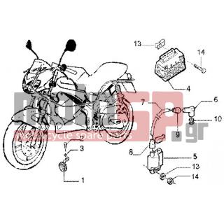Gilera - DNA GP EXPERIENCE < 2005 - Electrical - Electrical devices - 241937 - Self locking nut m5