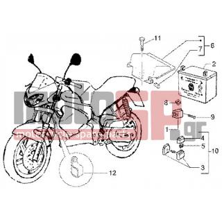 Gilera - DNA GP EXPERIENCE < 2005 - Electrical - Battery-automatic switch - 290405 - ΒΑΣΗ ΦΑΝΟΥ ΛΑΣΠΩΤ HEXAGON LX/T