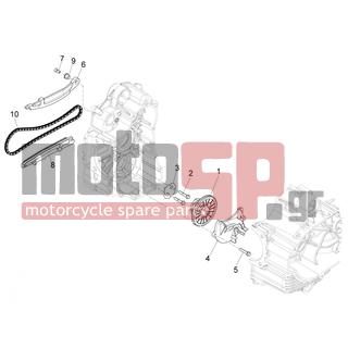 Gilera - FUOCO 500 4T-4V IE E3 LT 2013 - Engine/Transmission - OIL PUMP - 827889 - ΚΑΔΕΝΑ ΕΚΚΕΝΤΡ SCOOTER 400/500