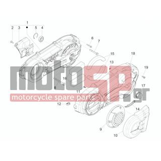 Gilera - FUOCO 500 4T-4V IE E3 LT 2013 - Engine/Transmission - COVER sump - the sump Cooling - 840277 - ΡΟΥΛΕΜΑΝ 6203 LU ΜΕ ΤΣΙΜ. ΚΟΚΚ