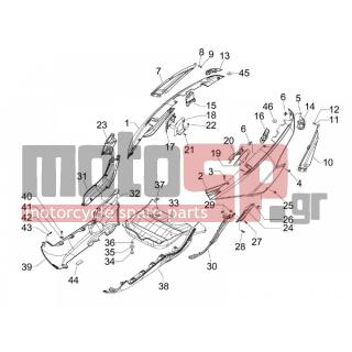 Gilera - FUOCO 500 4T-4V IE E3 LT 2013 - Body Parts - Side skirts - Spoiler - 258249 - ΒΙΔΑ M4,2x19 (ΛΑΜΑΡΙΝΟΒΙΔΑ)