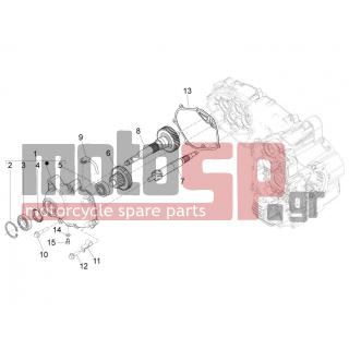 Gilera - FUOCO 500 4T-4V IE E3 LT 2013 - Engine/Transmission - complex reducer - 8320525 - ΚΑΠΑΚΙ ΔΙΑΦΟΡΙΚΟΥ SCOOTER 400500 CC