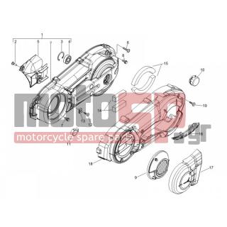 Gilera - FUOCO 500 E3 2013 - Engine/Transmission - COVER sump - the sump Cooling - 874136 - ΛΑΜΑΡΙΝΑ ΑΕΡΑΓΩΓΟΣ