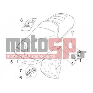 Gilera - FUOCO 500 E3 2013 - Body Parts - Saddle / Seats - 657103 - ***ΣΕΛΛΑ FUOCO ΚΟΜΠΛΕ==>>657559