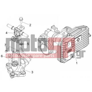 Gilera - FUOCO 500 E3 2008 - Engine/Transmission - Throttle body - Injector - Fittings insertion - B016763 - ΒΙΔΑ M6x40