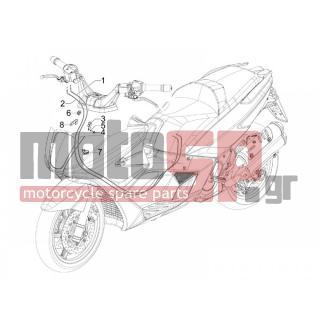 Gilera - GP 800 2007 - Frame - cables - 434541 - ΒΙΔΑ M6X16 SCOOTER CL10,9