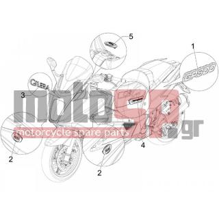Gilera - GP 800 2007 - Body Parts - Signs and stickers - 653756 - ΑΥΤ/ΤΟ NEXUS  