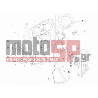 Gilera - GP 800 2008 - Body Parts - Storage Front - Extension mask - 434541 - ΒΙΔΑ M6X16 SCOOTER CL10,9