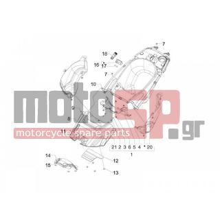 Gilera - GP 800 CENTENARIO 2009 - Body Parts - bucket seat - 15996 - Βίδα tccic M4x12