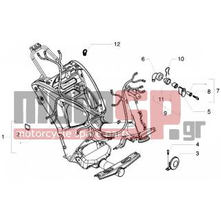 Gilera - ICE < 2005 - Electrical - Cable group switches horn - 298581 - ΒΑΣΗ ΚΛΕΙΔ==>>1B002607