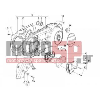 Gilera - NEXUS 125 E3 2008 - Engine/Transmission - COVER sump - the sump Cooling - 845395 - ΔΙΑΦΡΑΓΜΑ ΑΕΡΟΣ FLY 125/150 4T