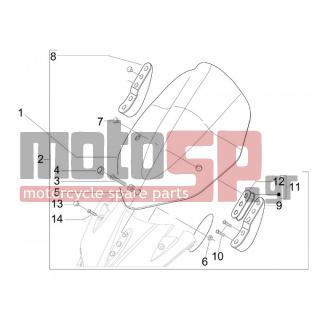 Gilera - NEXUS 125 E3 2008 - Body Parts - Windshield - Glass - 655565 - Παρμπρίζ