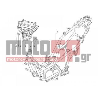 Gilera - NEXUS 125 E3 2008 - Frame - Frame / chassis - 432142 - Βίδα M6x60