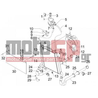 Gilera - NEXUS 125 IE E3 2008 - Engine/Transmission - cooling installation - 434541 - ΒΙΔΑ M6X16 SCOOTER CL10,9