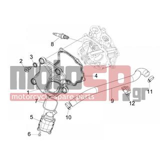 Gilera - NEXUS 125 IE E3 2009 - Κινητήρας/Κιβώτιο Ταχυτήτων - COVER head - 828653 - Βίδα