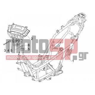 Gilera - NEXUS 125 IE E3 2009 - Frame - Frame / chassis - 432142 - Βίδα M6x60