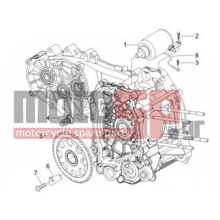 Gilera - NEXUS 250 E3 2007 - Engine/Transmission - Start - Electric starter - 8375 - Βίδα M6x14