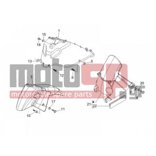 Gilera - NEXUS 250 E3 2007 - Body Parts - Apron radiator - Feather - 13762 - Ροδέλα