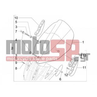 Gilera - NEXUS 300 IE E3 2008 - Body Parts - Windshield - Glass - 655565 - Παρμπρίζ