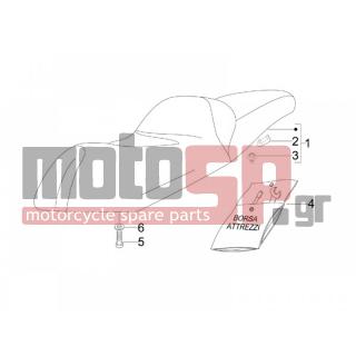 Gilera - NEXUS 300 IE E3 2009 - Body Parts - Saddle / Seats - 709047 - ΡΟΔΕΛΛΑ