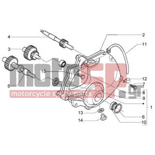Gilera - NEXUS 500 < 2005 - Engine/Transmission - COVER reducer - 8320525 - ΚΑΠΑΚΙ ΔΙΑΦΟΡΙΚΟΥ SCOOTER 400500 CC